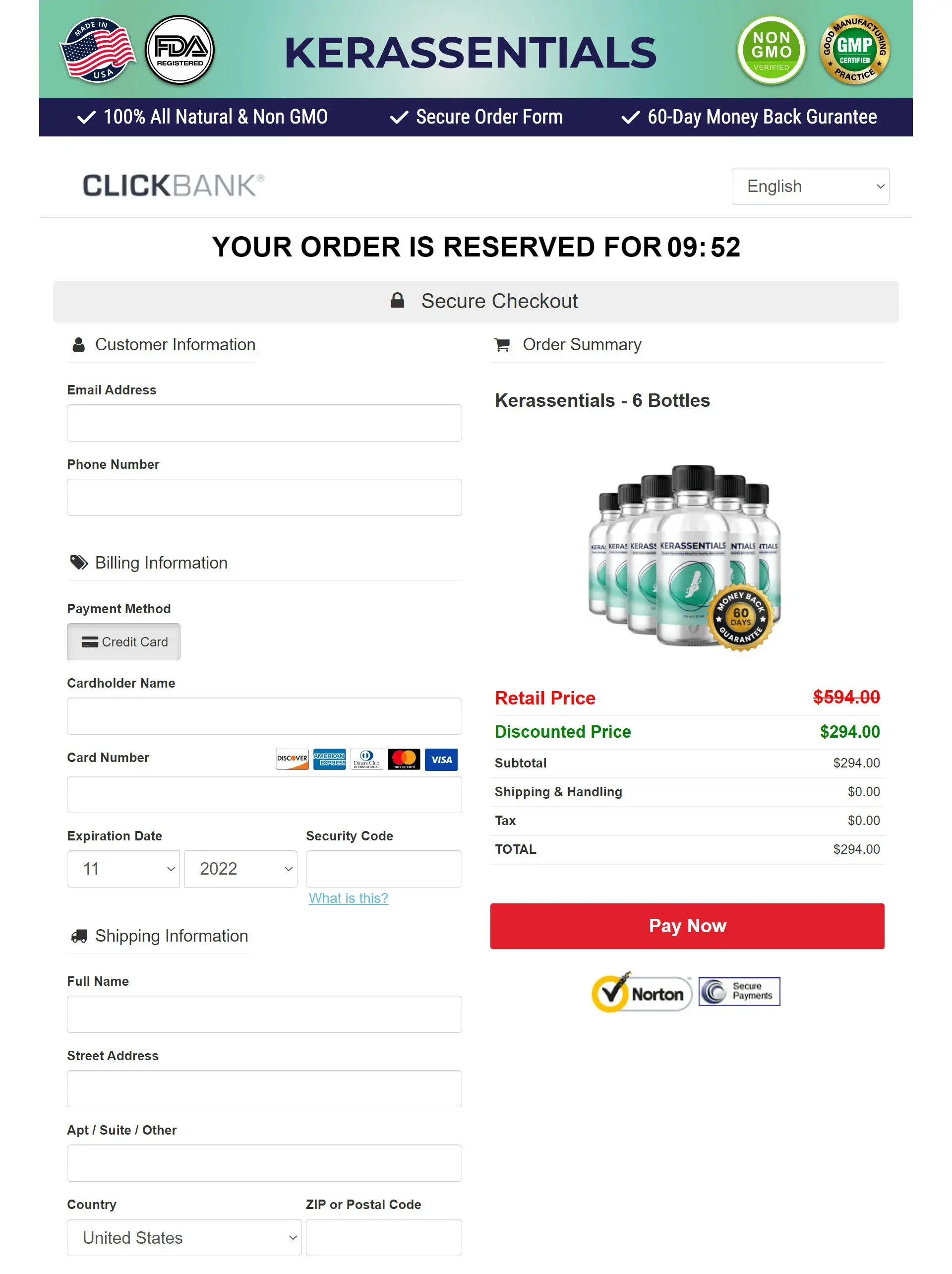 100% Secure Checkout - ClickBank Payment Gateway